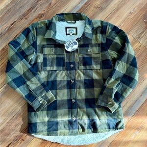 Bass Pro Shops Sherpa-Lined Flannel Shirt Jacket - Large